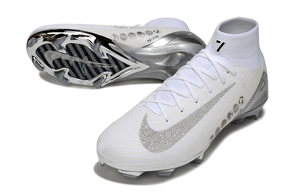AIR ZOOM MERCURIAL VAPOR 16 X VINI JR WIT GRIJS