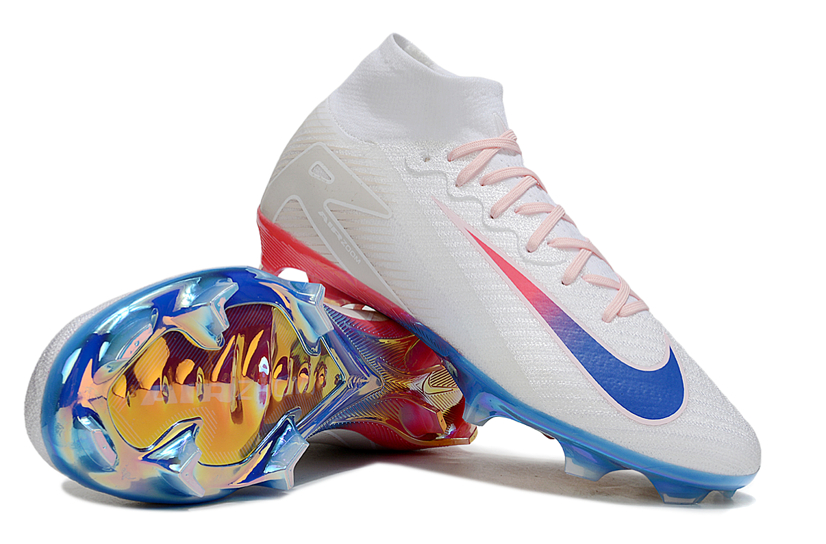 AIR ZOOM MERCURIAL VAPOR 16 WIT BLAUW ROZE HOOG