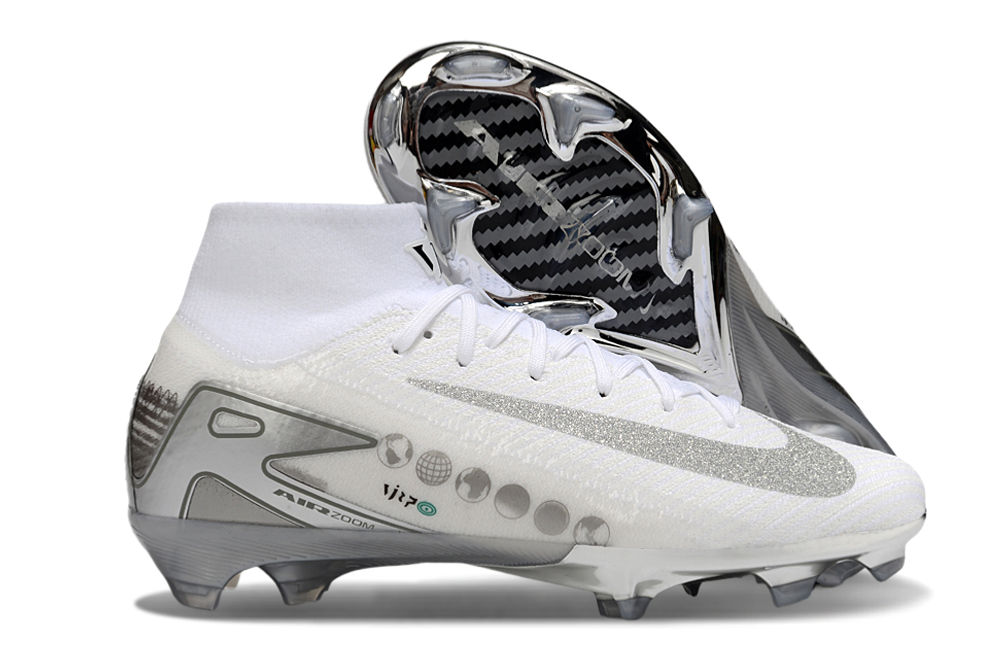 AIR ZOOM MERCURIAL VAPOR 16 X VINI JR WIT GRIJS