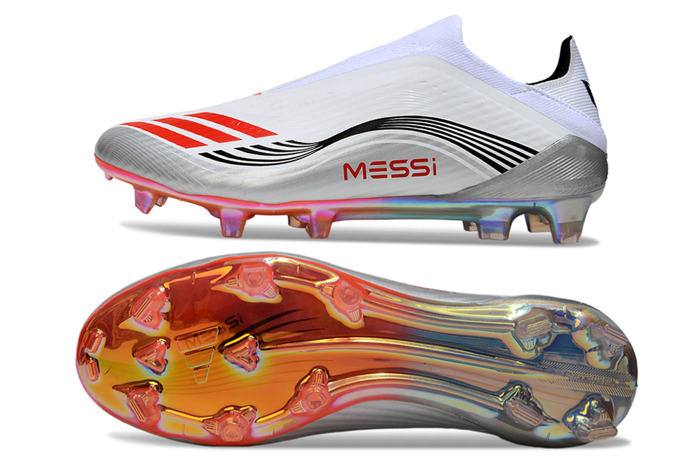 F50 ELITE PRO ZONDER VETERS X MESSI WIT ZWART ROOD