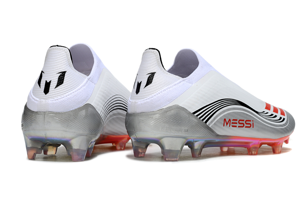 F50 ELITE PRO ZONDER VETERS X MESSI WIT ZWART ROOD