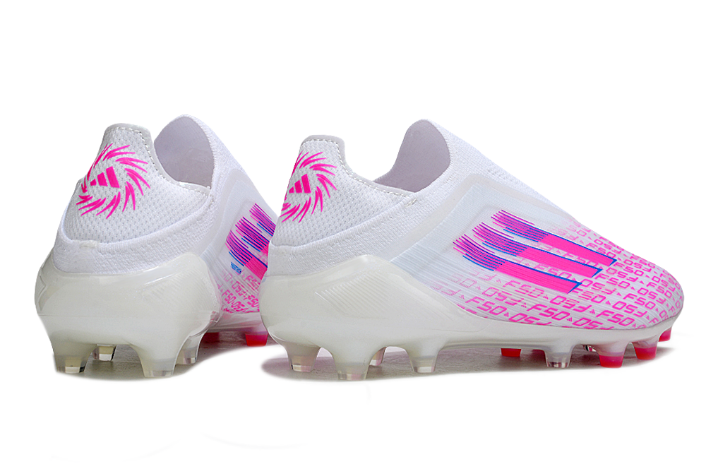 F50 ELITE LIGHTSTRIK ZONDER VETERS ROZE WIT