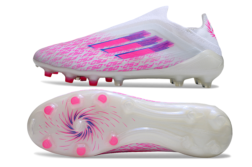 F50 ELITE LIGHTSTRIK ZONDER VETERS ROZE WIT