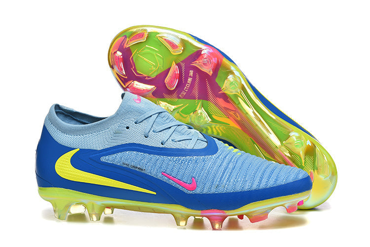 PHANTOM 6 ELITE FG LOW BLAUW FLUORESCEREND GEEL ROZE